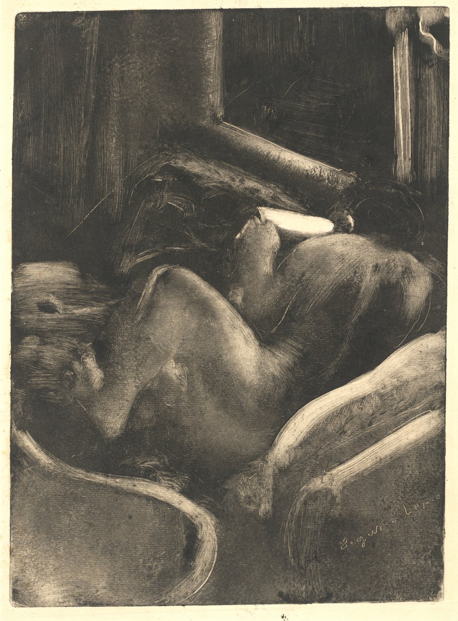 Femme lisant - Edgar Degas