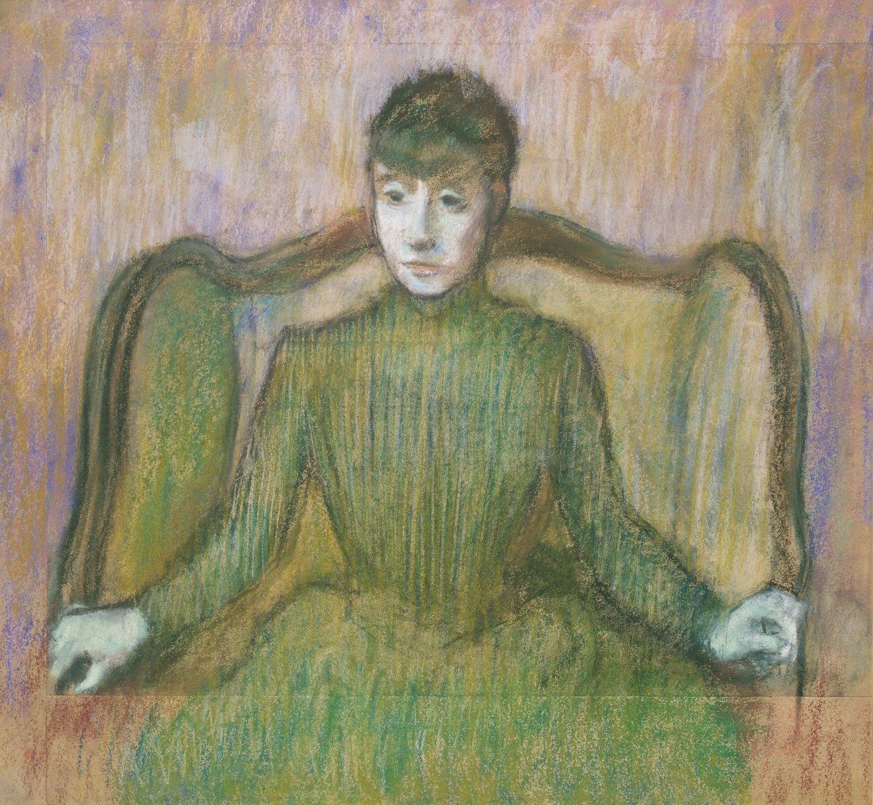 Femme assise dans un fauteuil, c.1864 - Edgar Degas