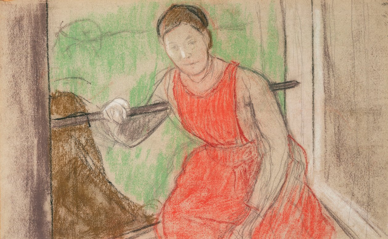 Femme à une fenêtre - Edgar Degas