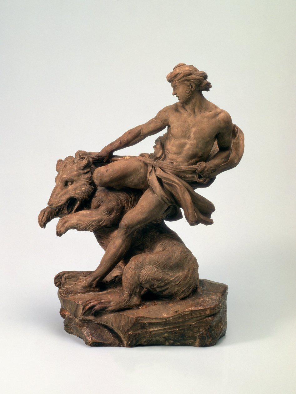 Athlète avec un ours, 1735 (paire de 73702) - Edmé Bouchardon