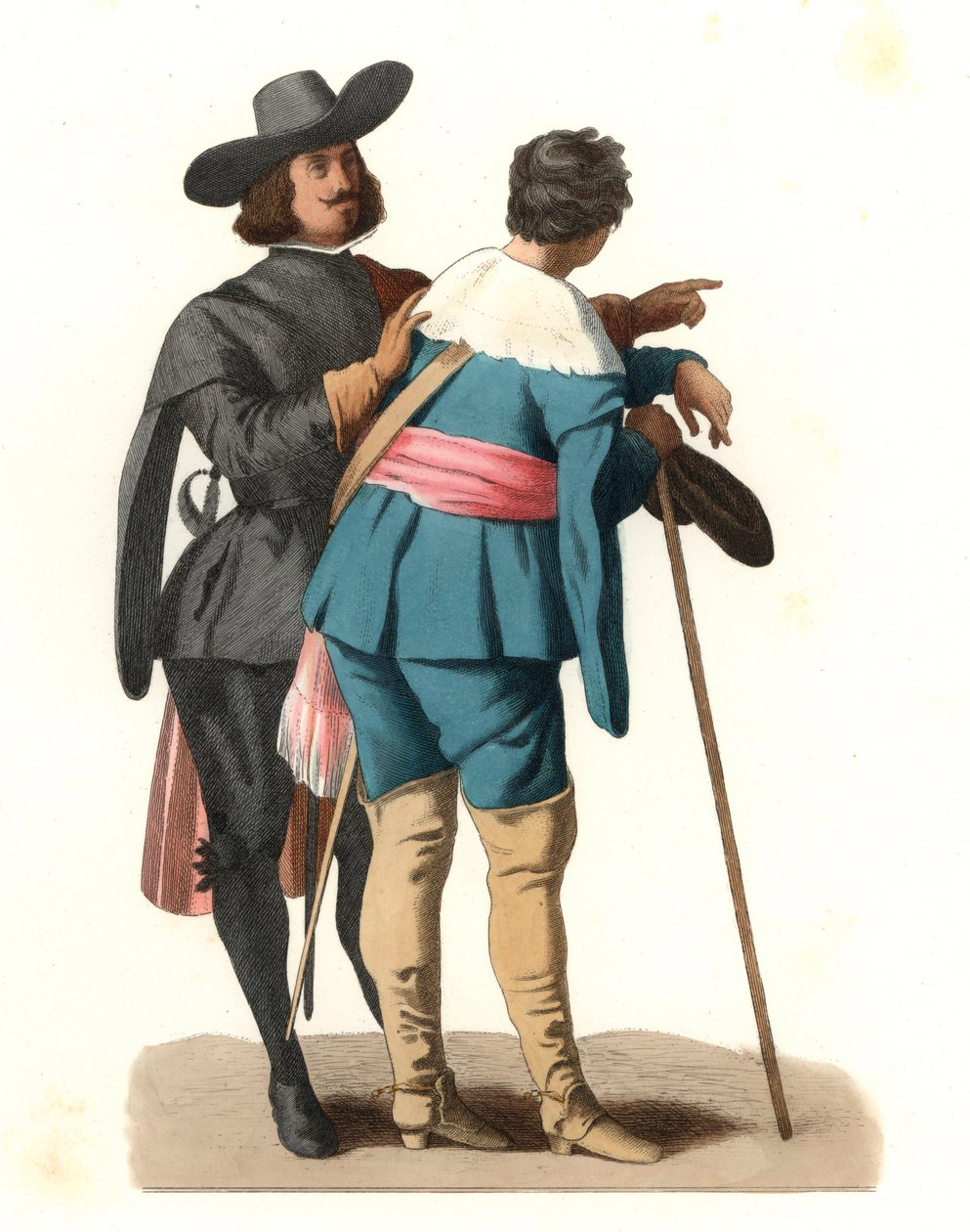 Portrait de deux artistes espagnols - Edmond Lechevallier Chevignard
