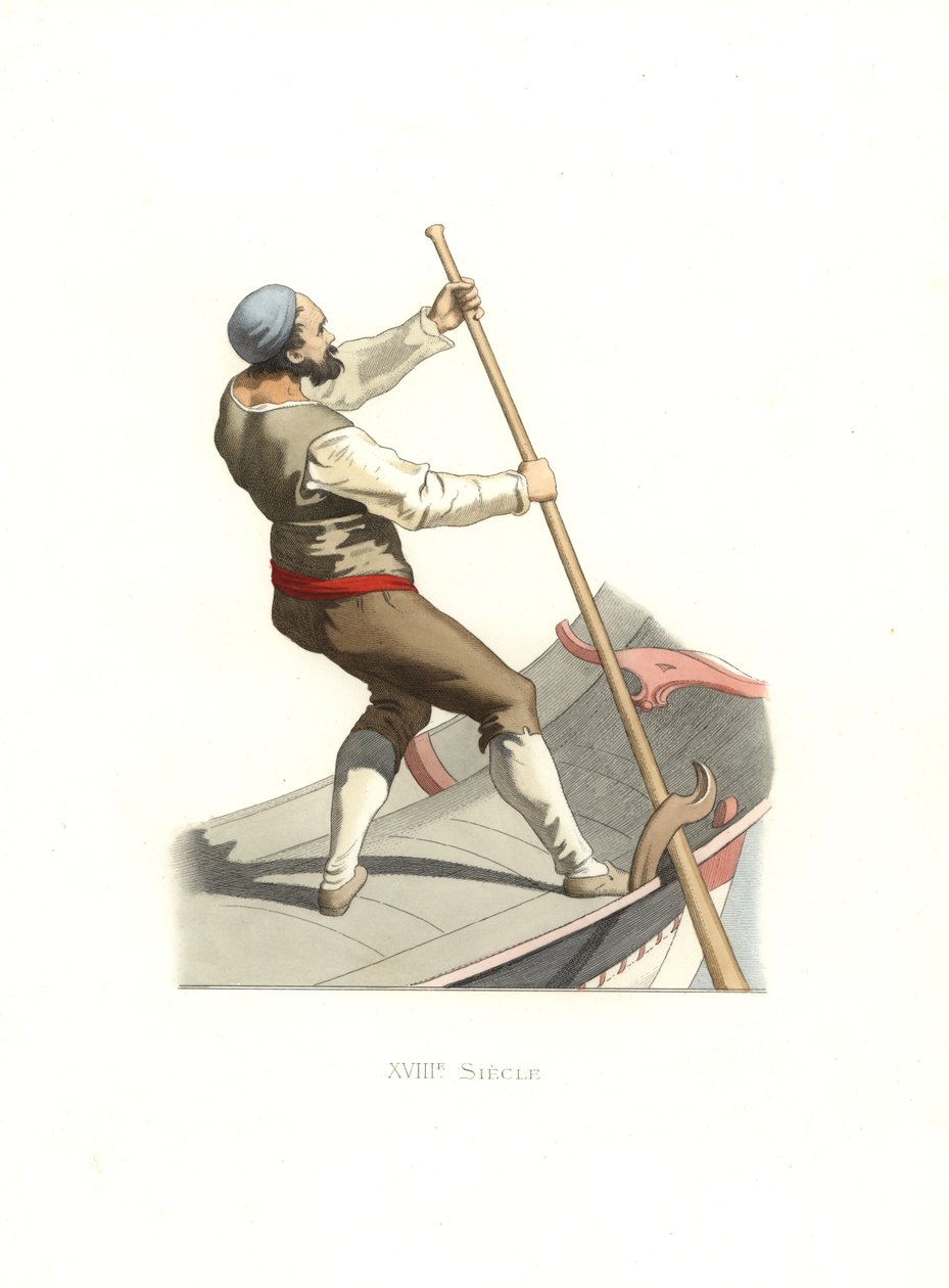 Gondolier vénitien - Edmond Lechevallier Chevignard