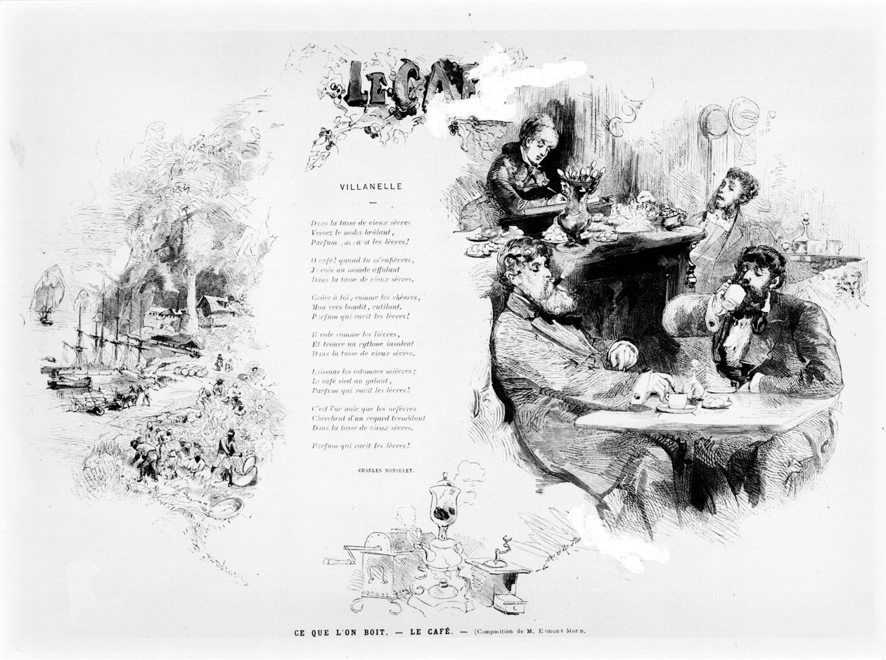 Café, vers 1860-80 - Edmond Morin