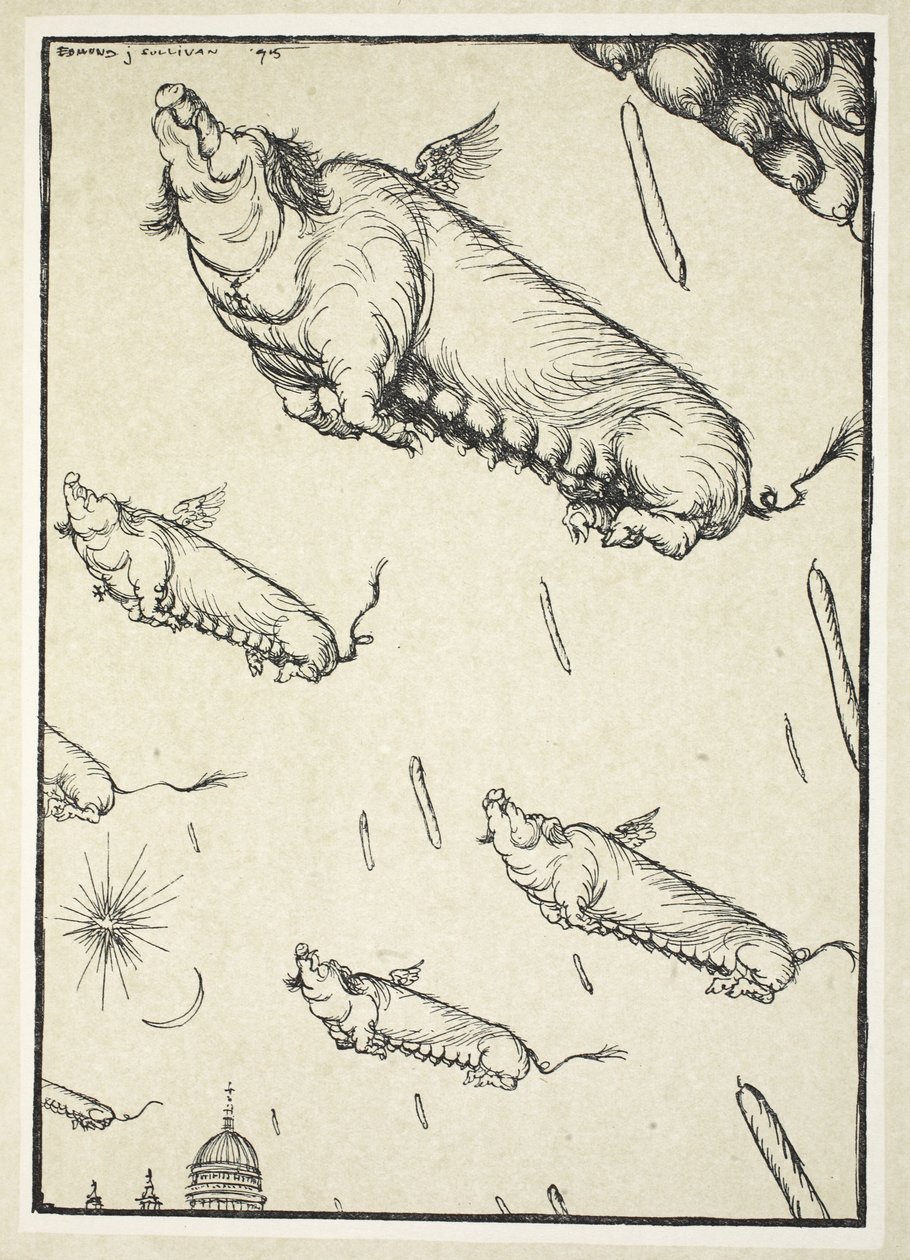 Quand les cochons commencent à voler (Die Blutwurst), illustration de The Kaiser