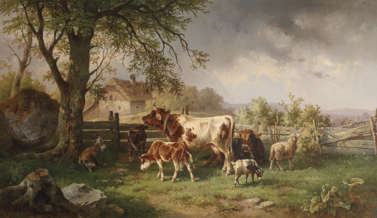 Idylle à la ferme - Edmund Mahlknecht