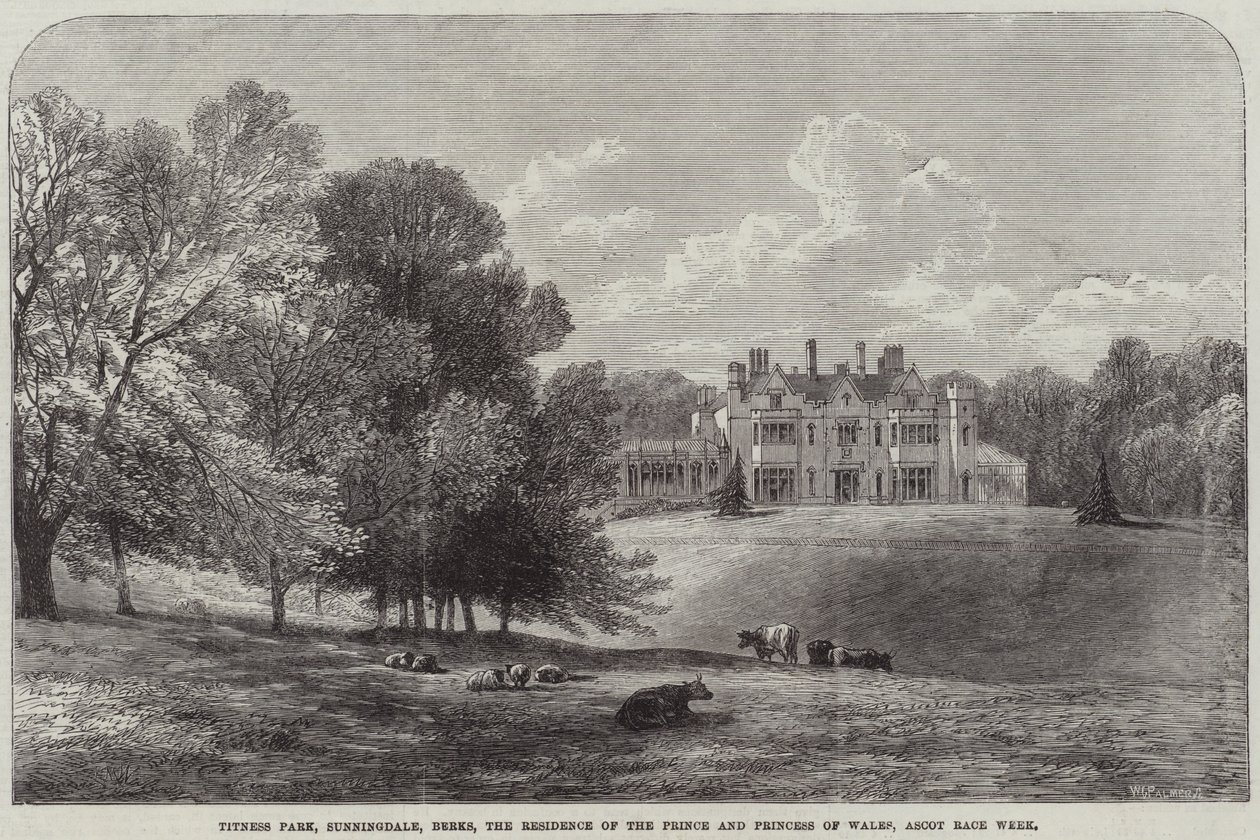 Titness Park, Sunningdale, Berks, la Résidence du Prince et de la Princesse de Galles, Semaine des Courses d