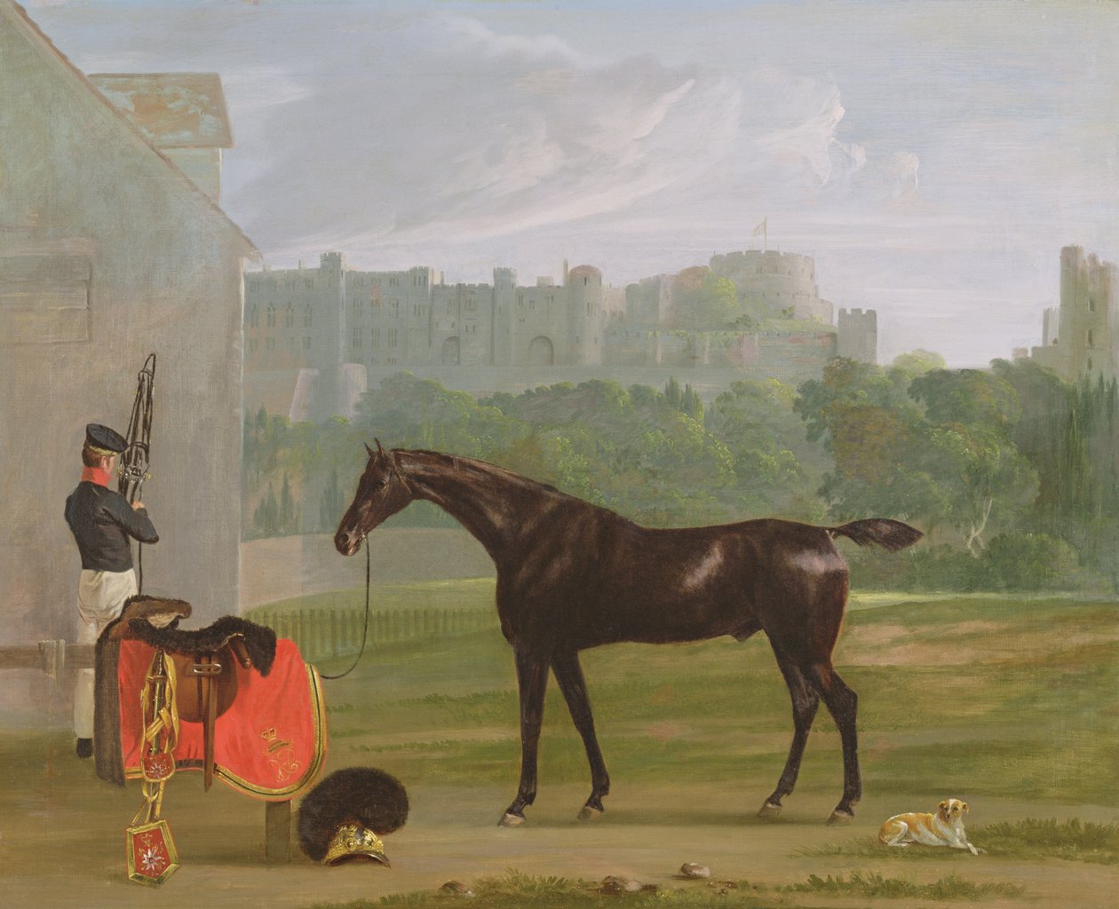 Devant la maison de garde à Windsor - Edmund Bristow