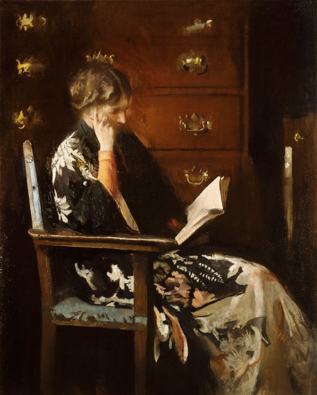 Marie lisant - Edmund Charles Tarbell