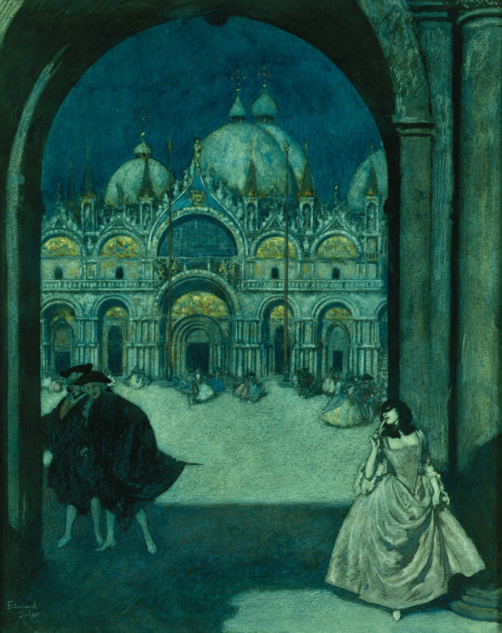 Sur la Piazza San Marco - Edmund Dulac
