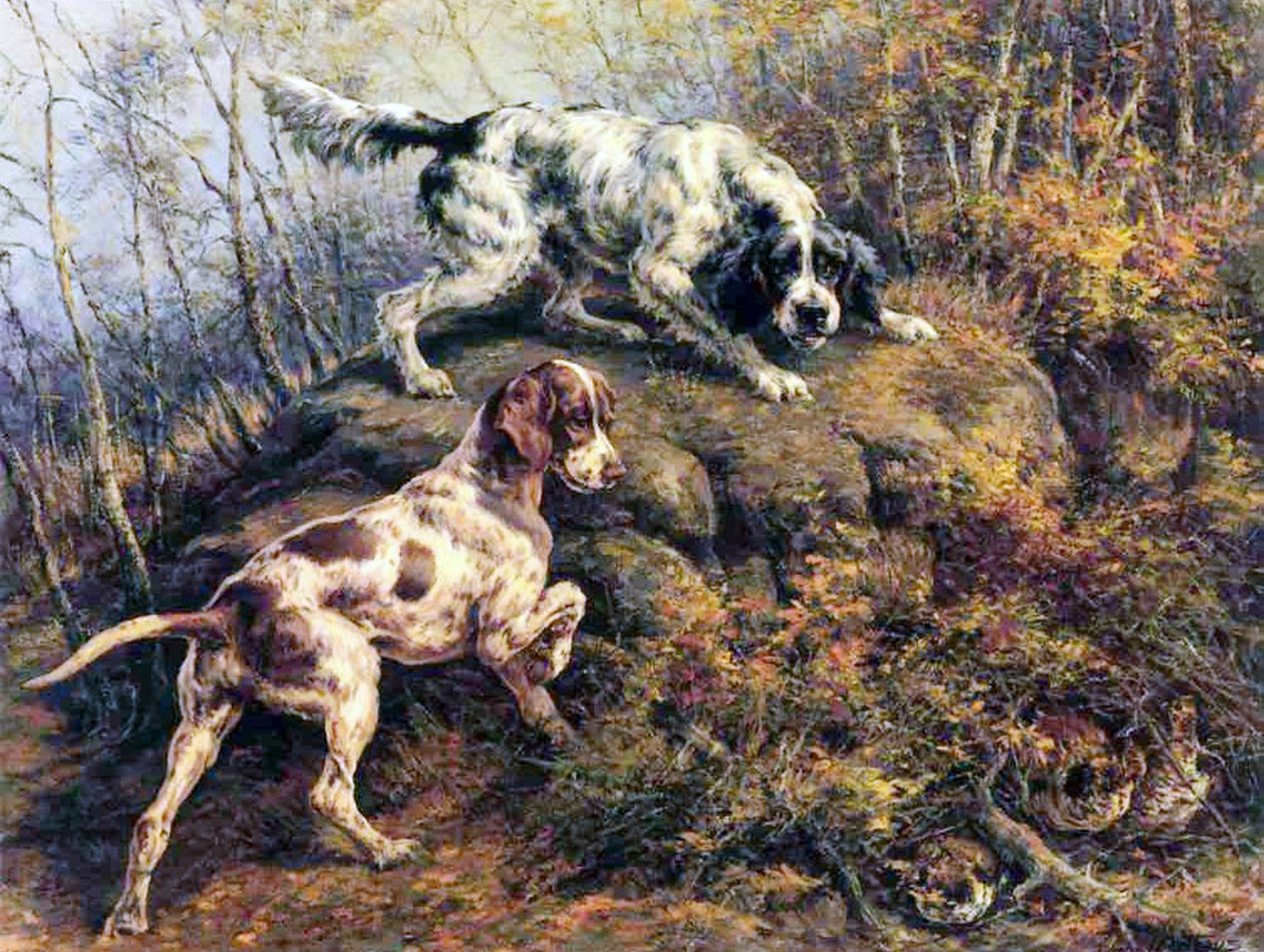 Pointer, Setter et Grouse - Edmund Henry Osthaus