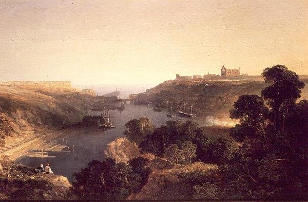 Vue de Whitby - Edmund John Niemann