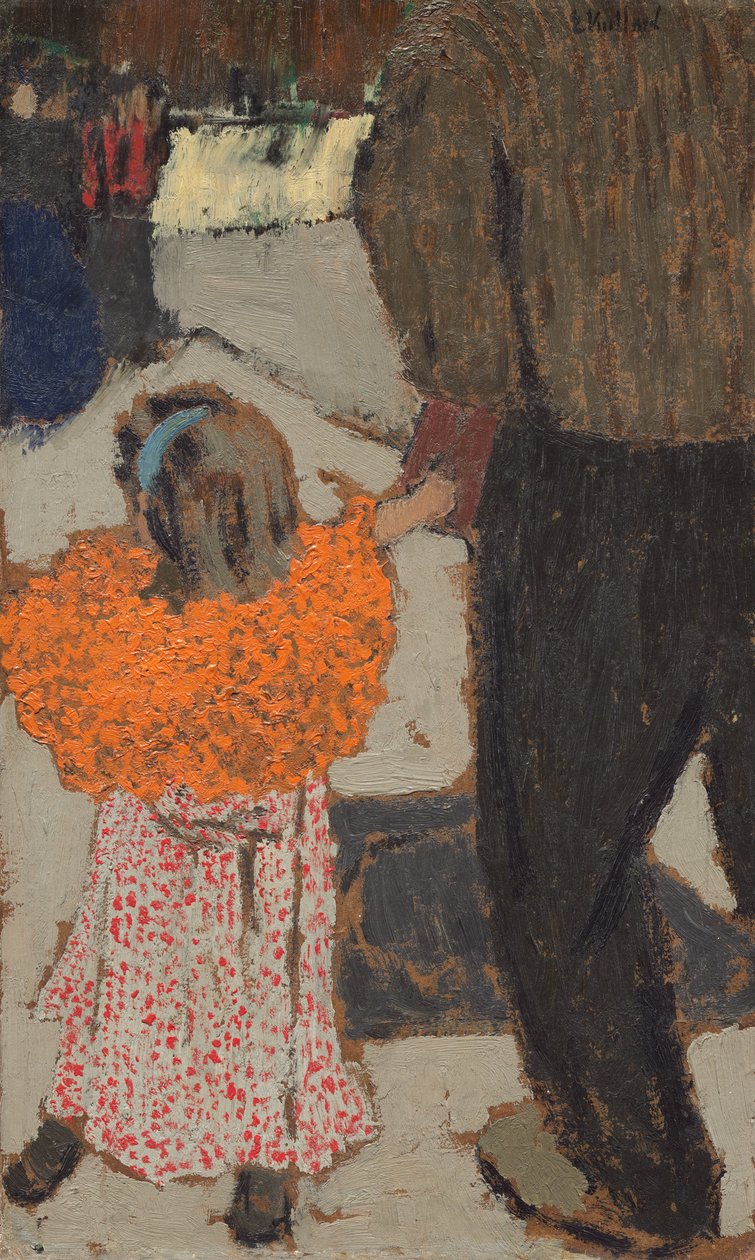Enfant portant une écharpe rouge - Edouard Vuillard