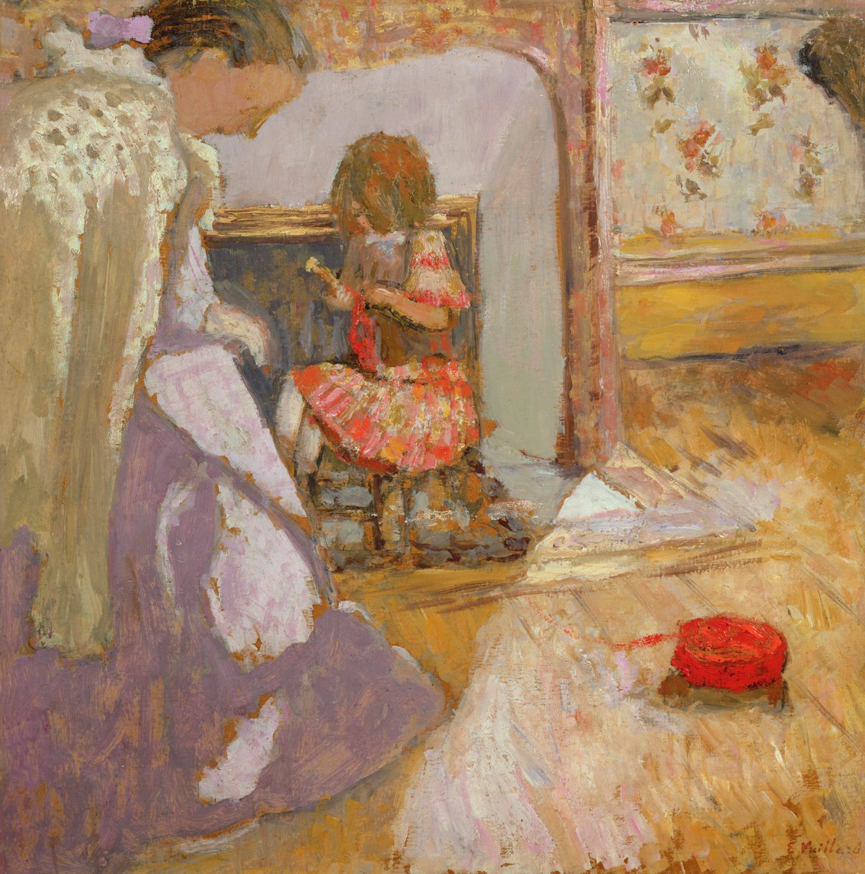 La boule rouge de laine, c.1903-05 - Edouard Vuillard