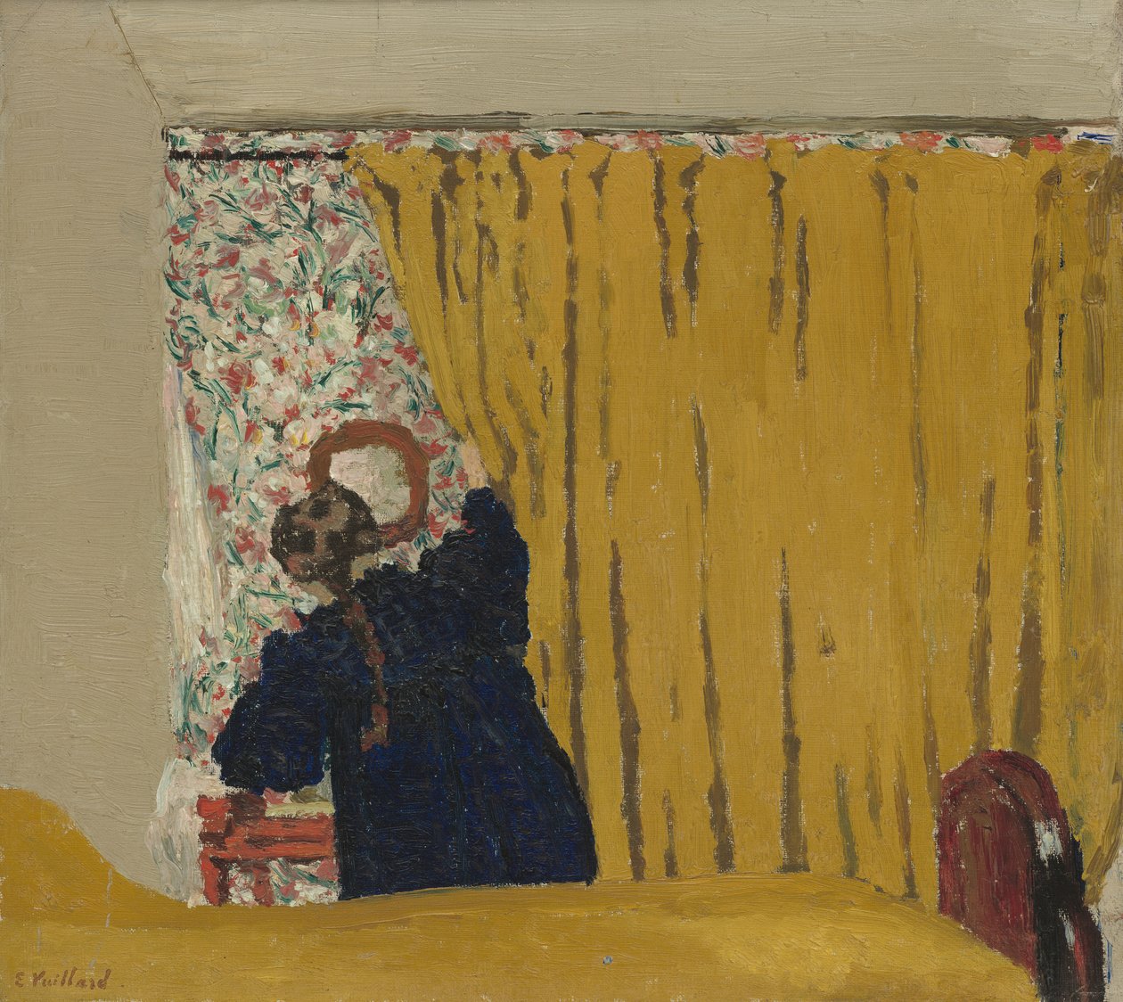 Le Rideau Jaune, c.1893 - Edouard Vuillard