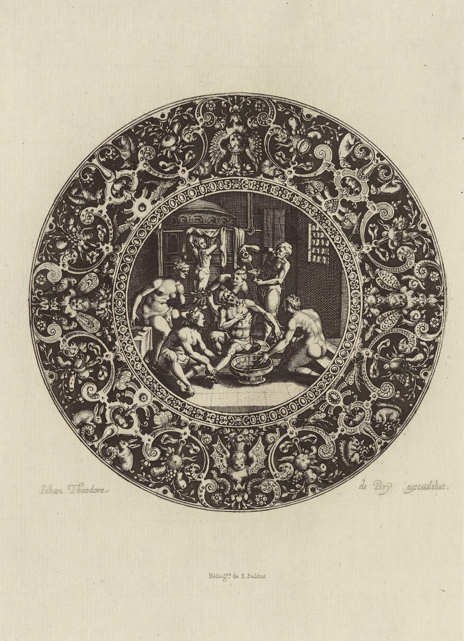 [Dessin de Johann Theodor de Bry] - Édouard Baldus