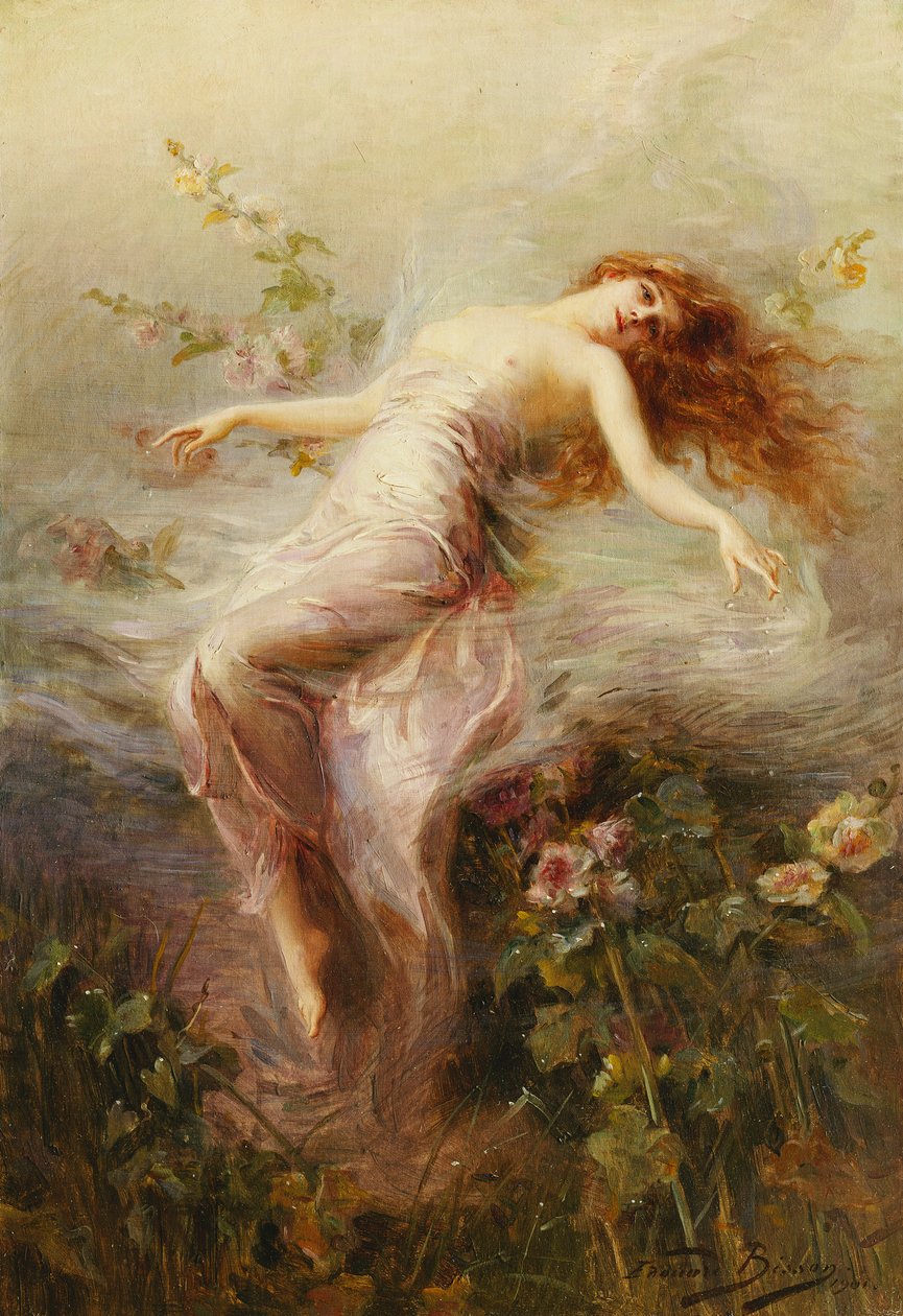 Une nymphe - Édouard Bisson