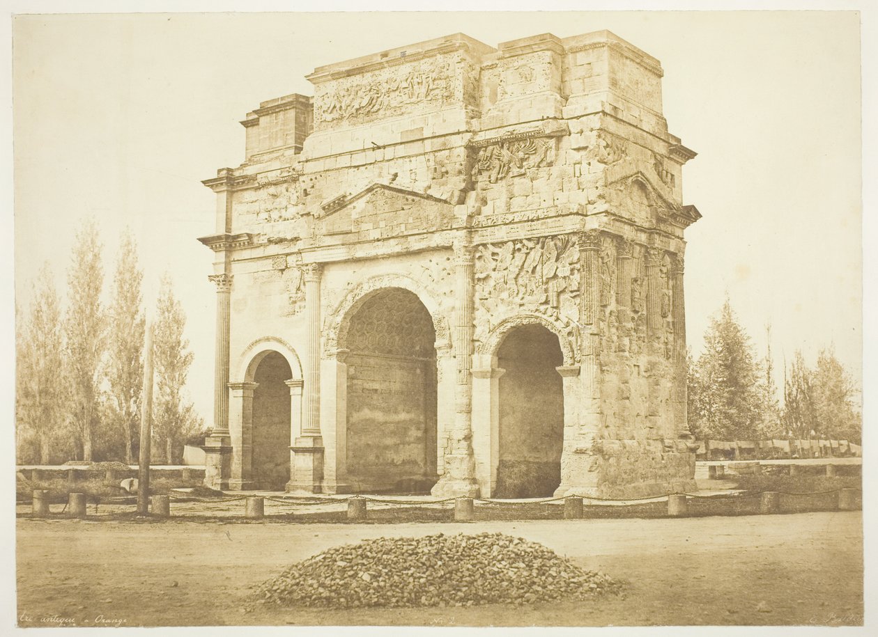 Arc antique à Orange - Edouard Denis Baldus