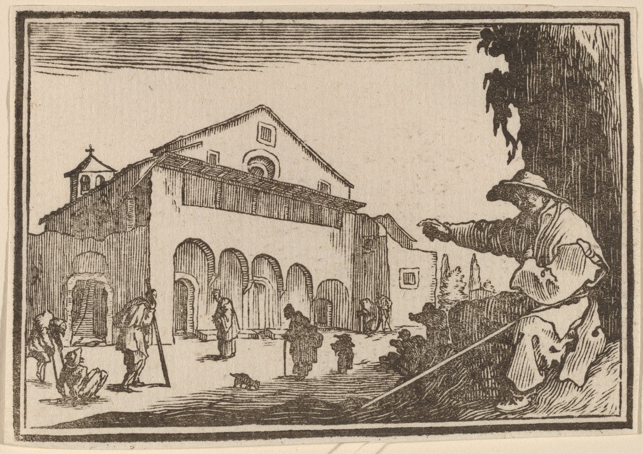 Hospice - Edouard Eckman after Jacques Callot