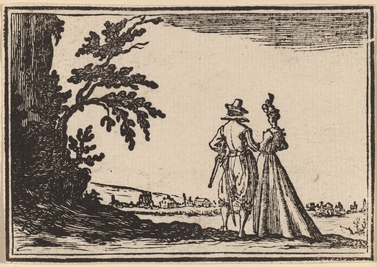 La Promenade - Edouard Eckman after Jacques Callot