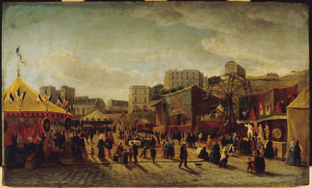 Fête foraine, Place Saint-Pierre, Montmartre - Edouard Hubert