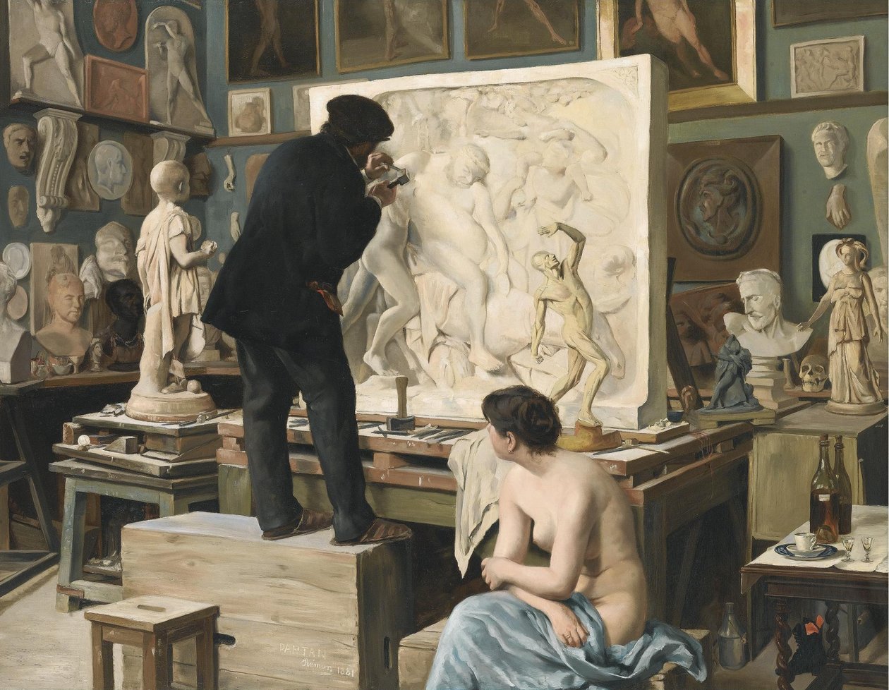 Le studio de mon père - Edouard Joseph Dantan