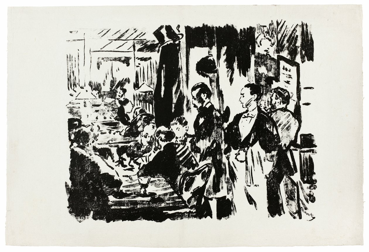 Au Café (planche non publiée) - Édouard Manet