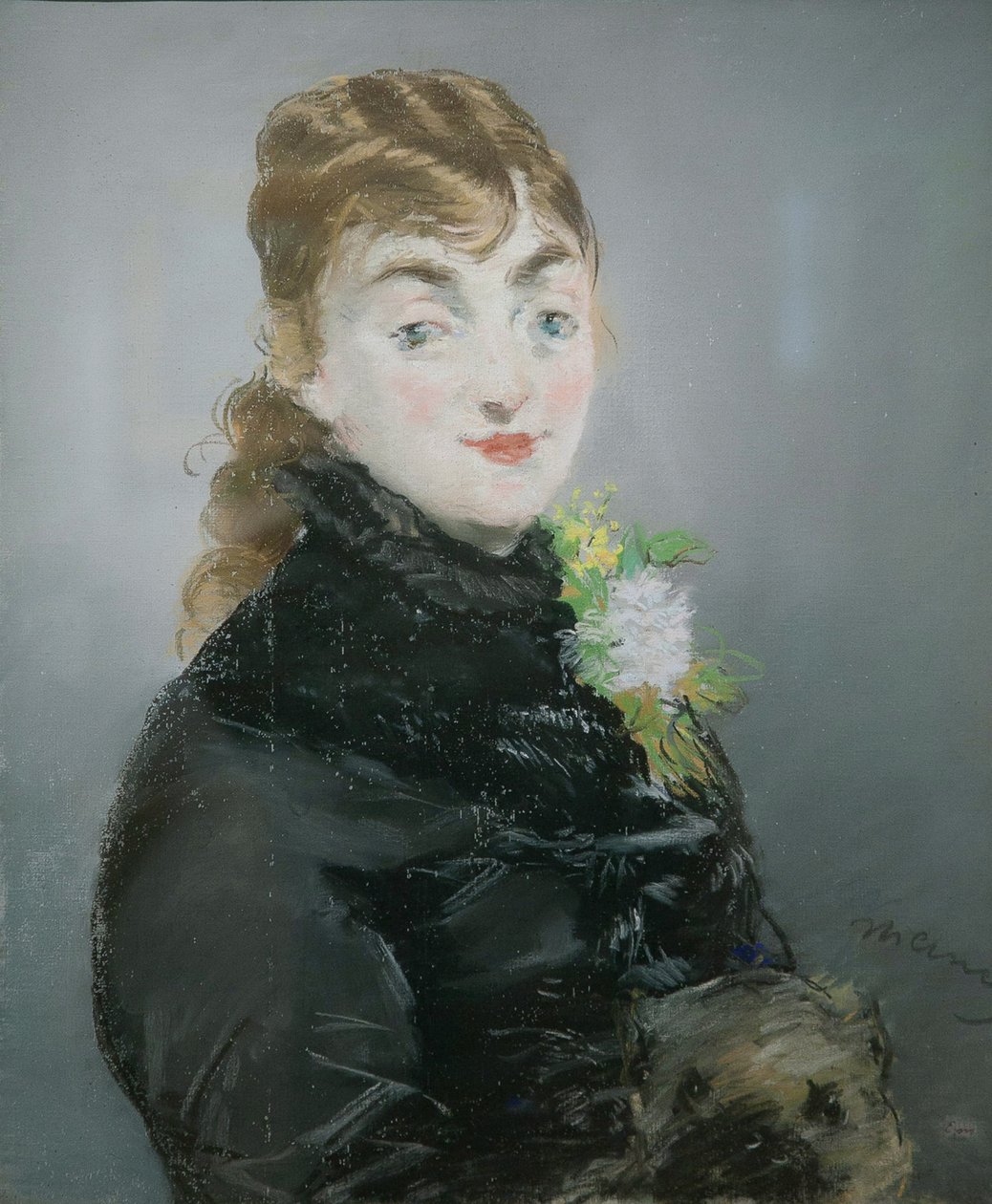 Méry Laurent avec un carlin, 1882 - Édouard Manet