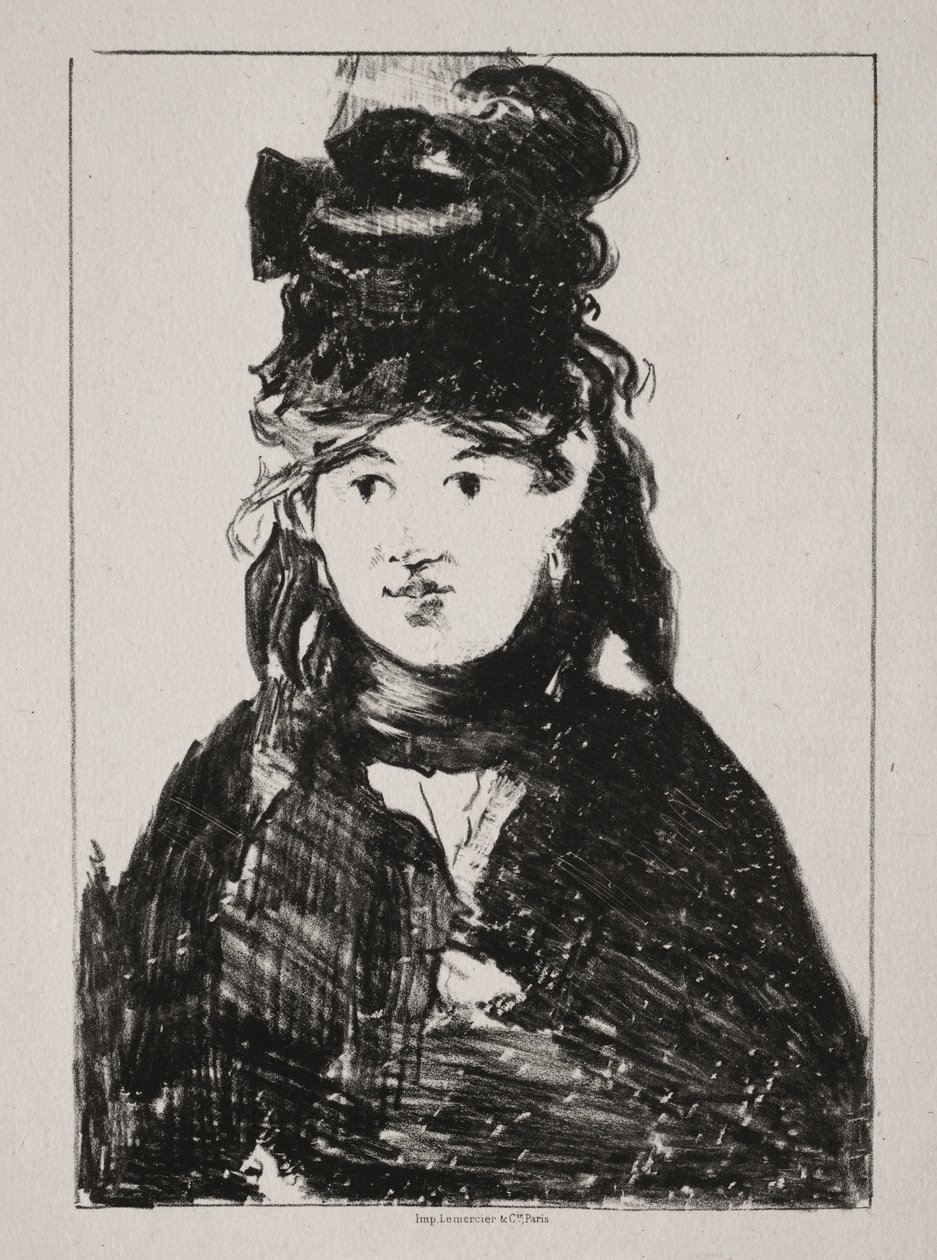 Portrait de Berthe Morisot - Édouard Manet