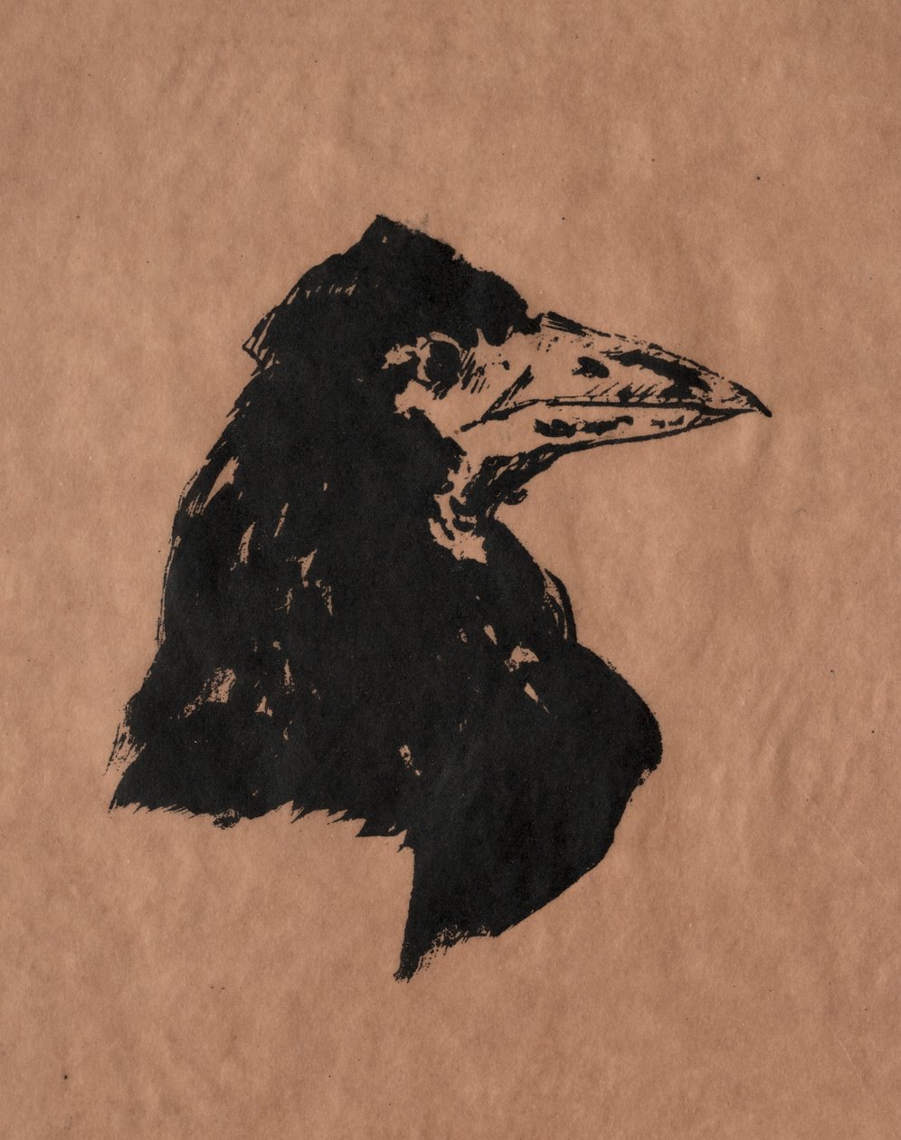 Tête de corbeau - Édouard Manet