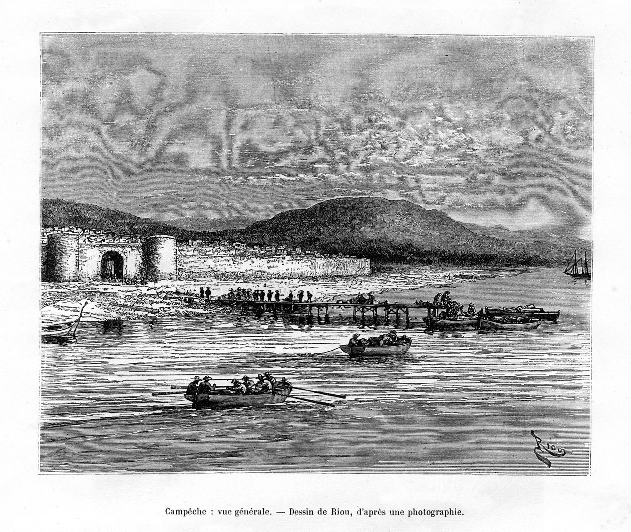 Campeche, Yucatán, Mexique, 19ème siècle - Edouard Riou