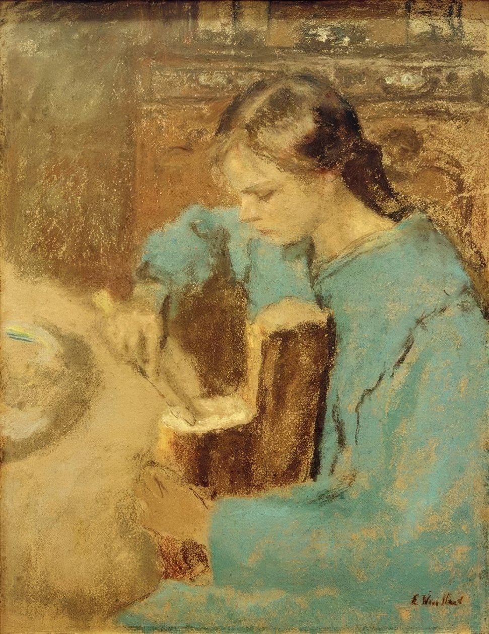 Annette avec la miche de pain - Edouard Vuillard