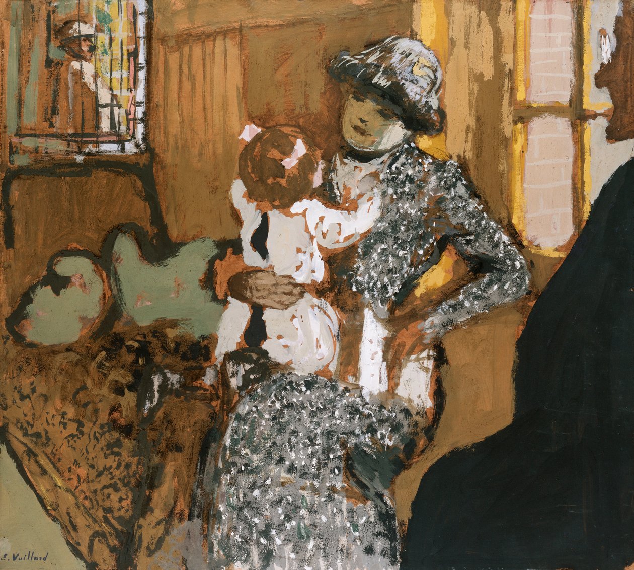 Enfant en tablier blanc - Edouard Vuillard