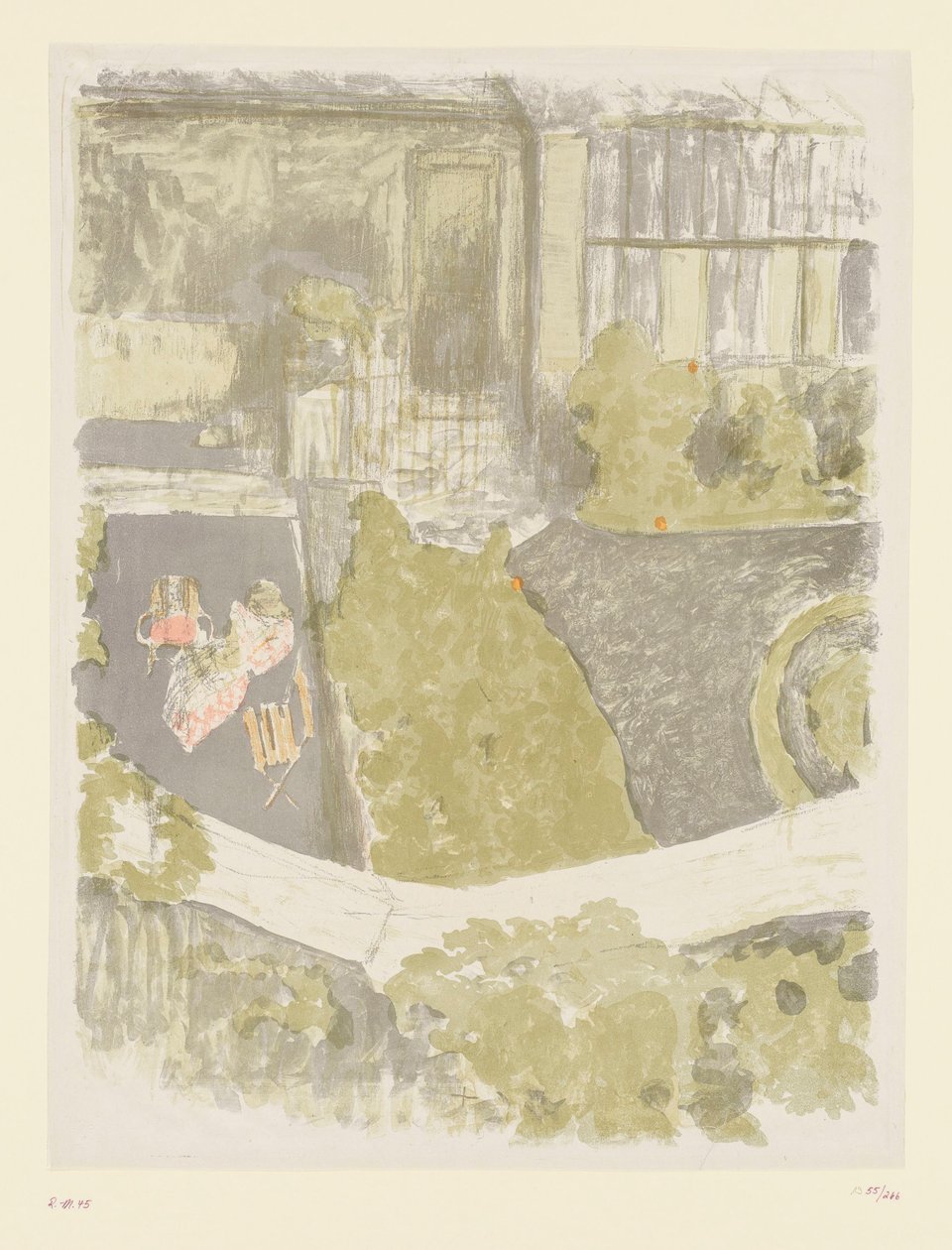 Jardin devant le studio - Edouard Vuillard