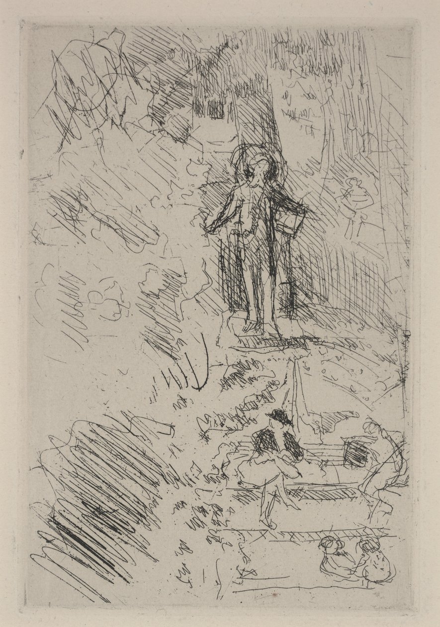 Petits croquis sur la place - Edouard Vuillard