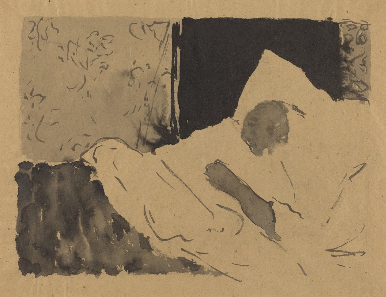 Madame V. dormant - Edouard Vuillard