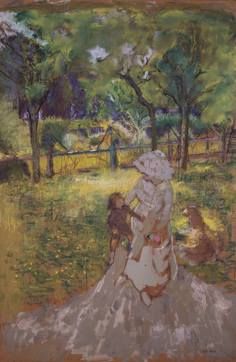 Mère et enfant dans le jardin - Edouard Vuillard