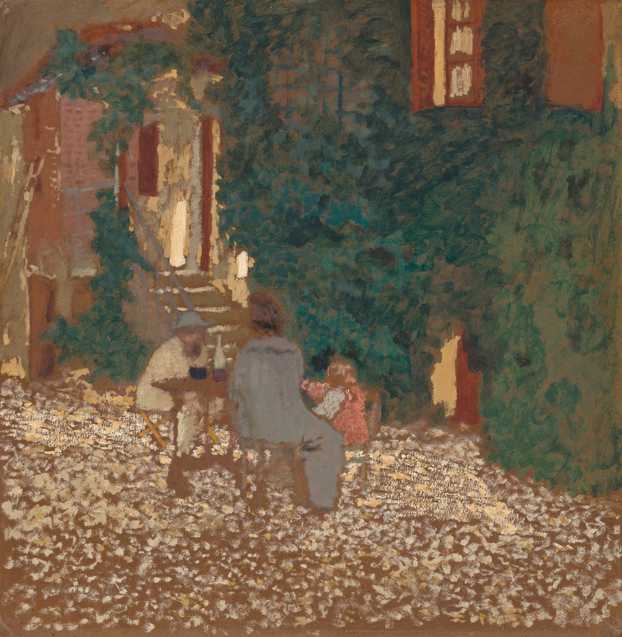 Repas dans un jardin - Edouard Vuillard