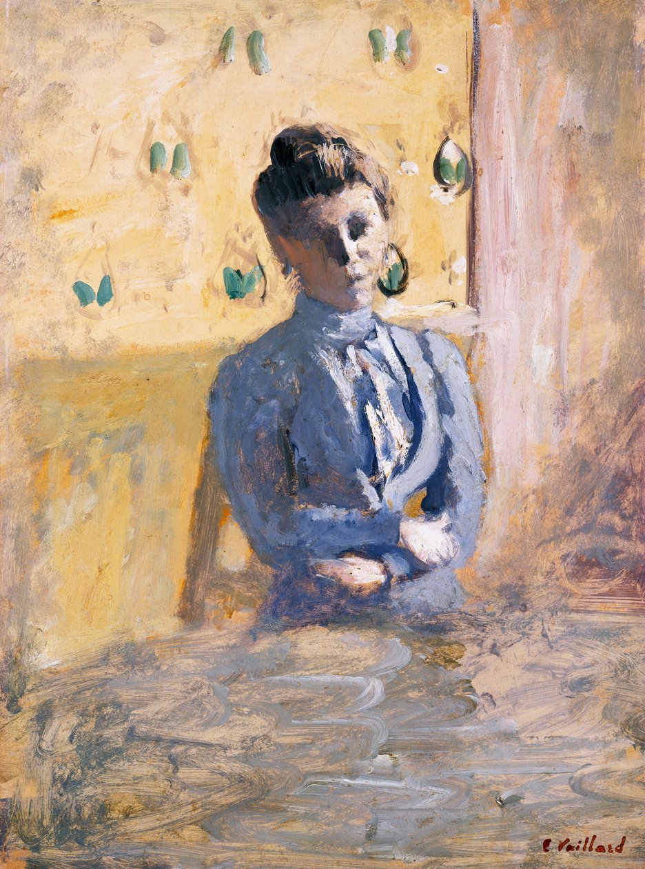 Femme assise en bleu, vers 1899 - Edouard Vuillard