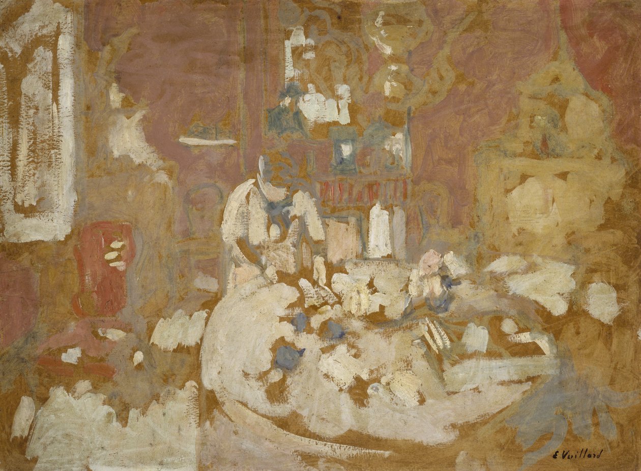 La table (huile sur carton) - Edouard Vuillard