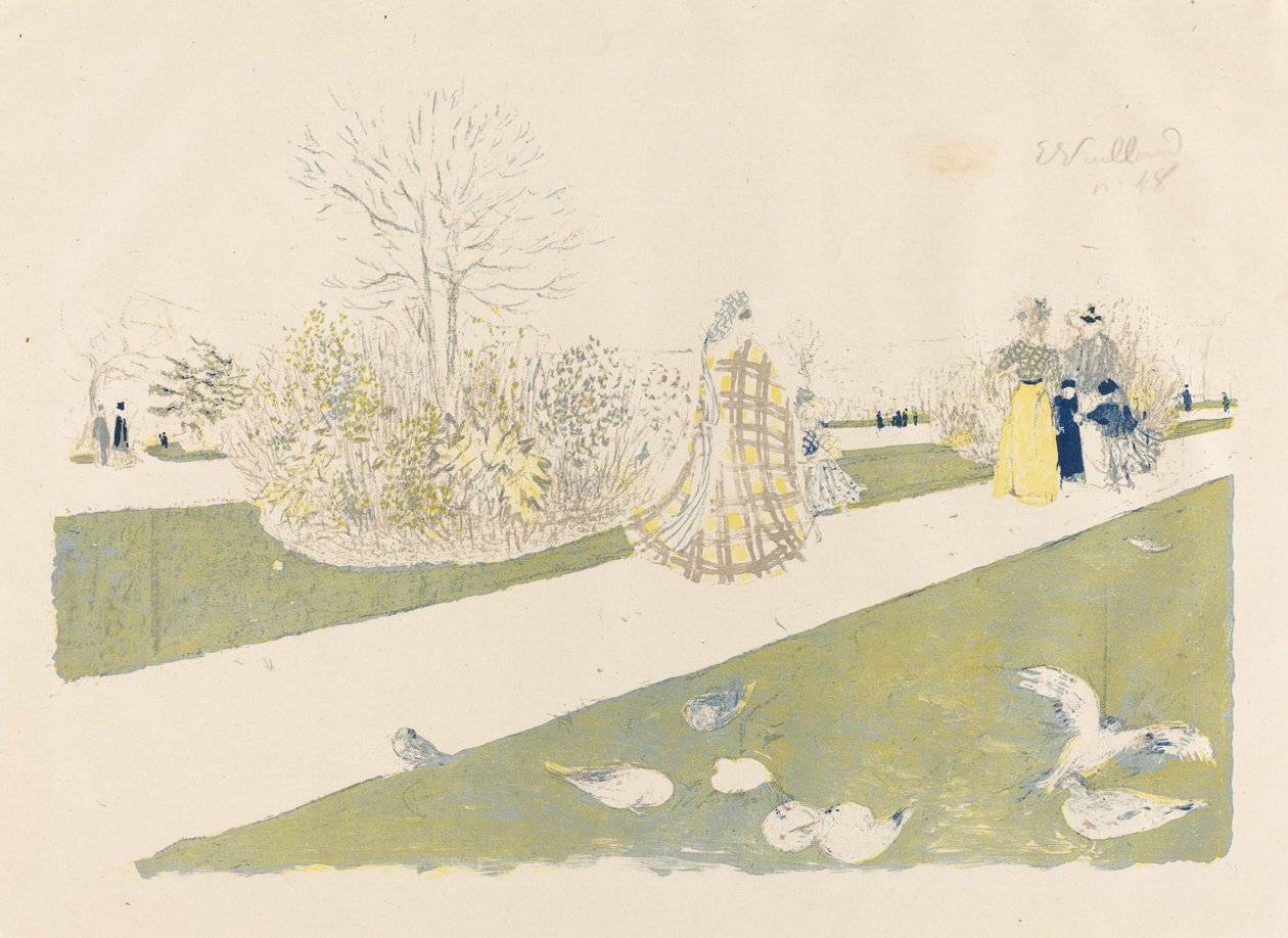 Le jardin des Tuileries - Edouard Vuillard