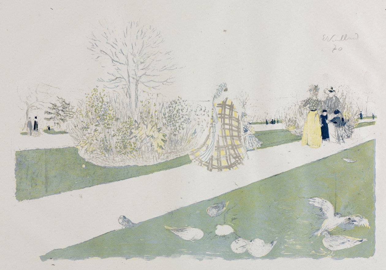 Le Jardin des Tuileries - Edouard Vuillard