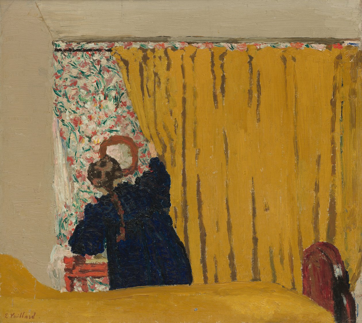 Le Rideau Jaune - Edouard Vuillard