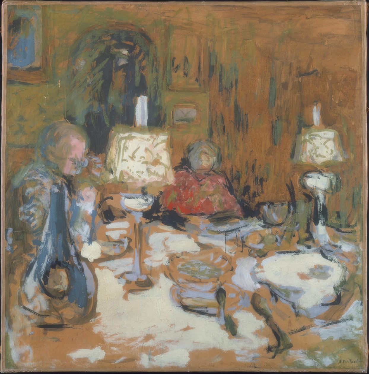 The dinner, rue de Calais - Edouard Vuillard