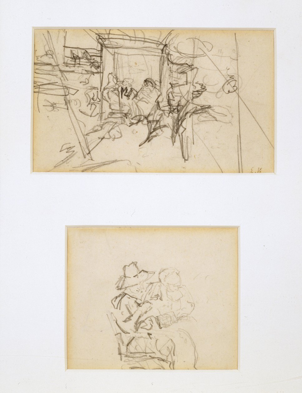 Deux études pour La Tente - Edouard Vuillard
