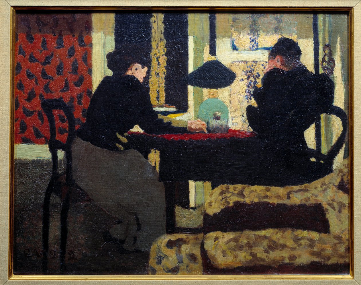 Deux femmes sous la lampe - Edouard Vuillard