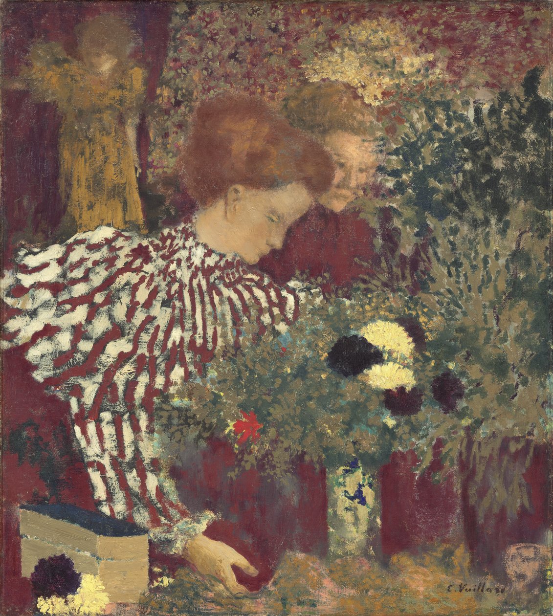 Femme en robe rayée - Edouard Vuillard