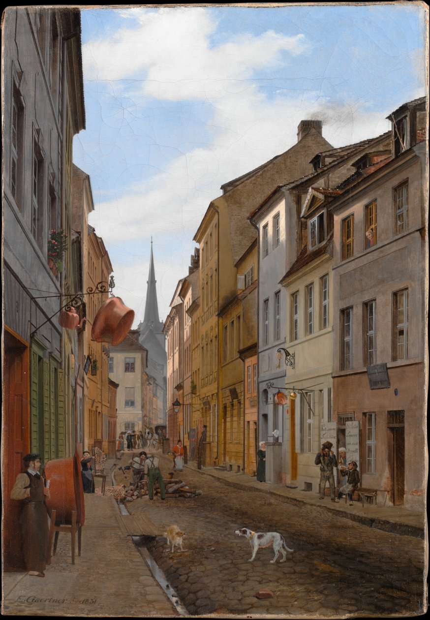 Die Parochialstraße - Eduard Gaertner