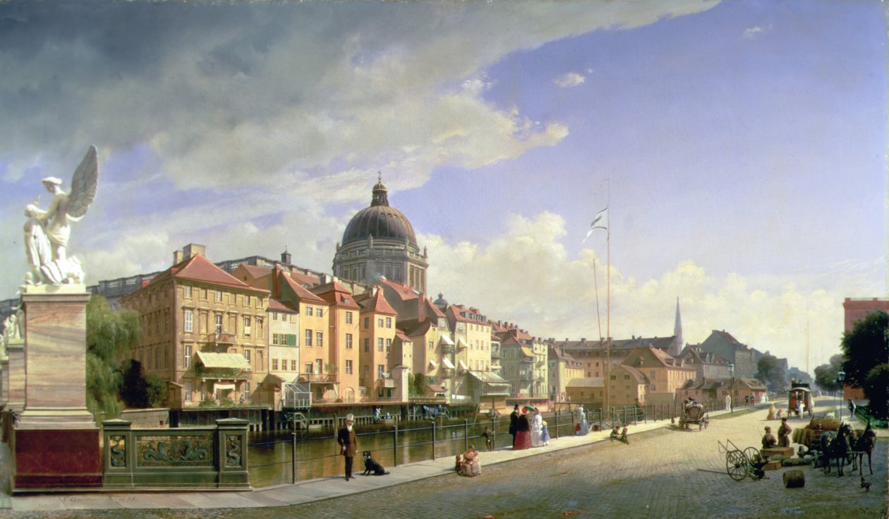Schlossfreiheit von der Schlossbruecke, Berlin - Eduard Gärtner