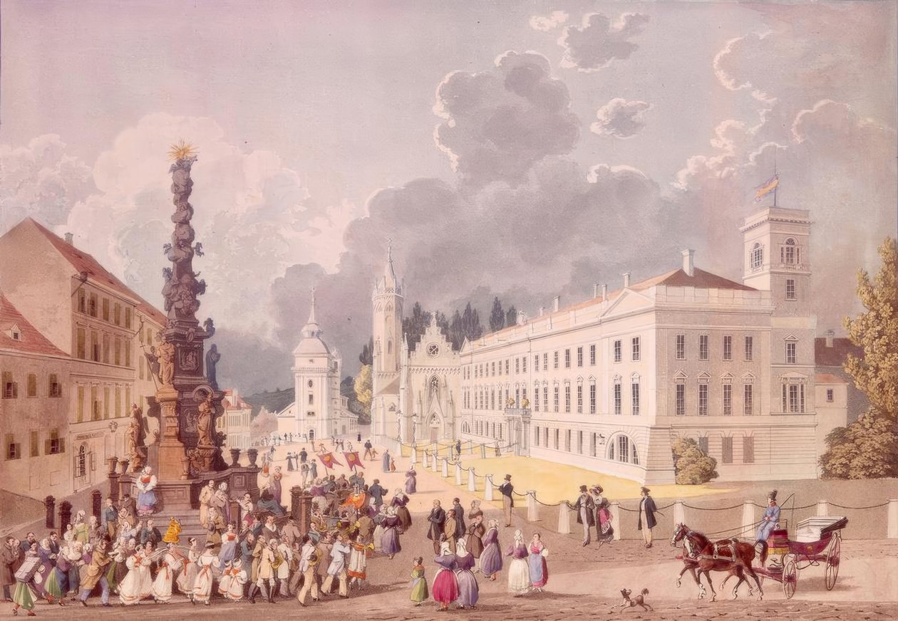 Le Palais princier sur la place du château - Eduard Gurk