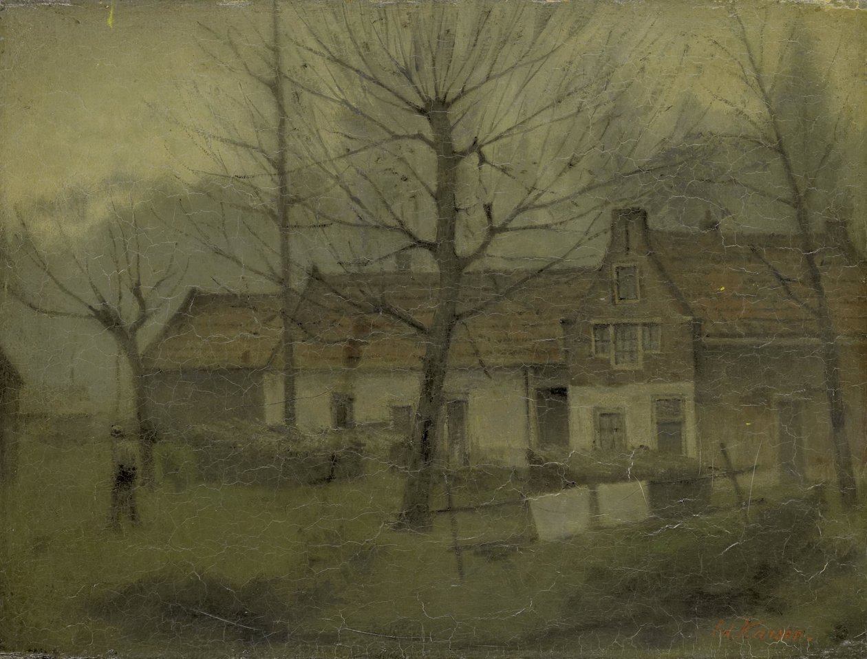 Maisons dans un village - Eduard Karsen